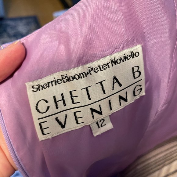 Chetta B Evening Lavender Cocktail Dress - Picture 6 of 7